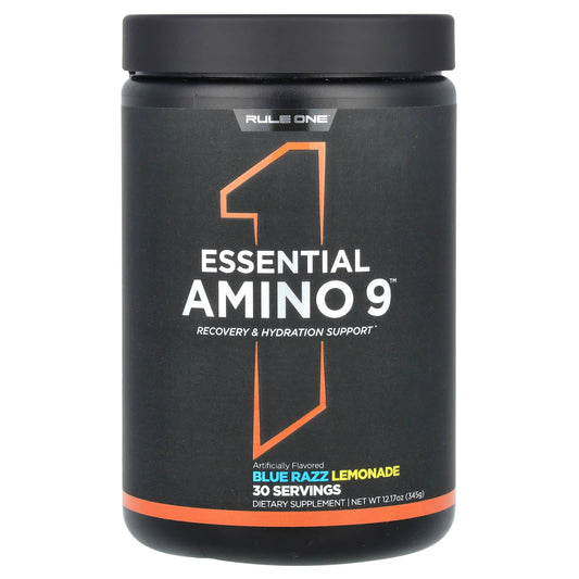 Rule One Proteins, Essential Amino 9, Blue Razz Lemonade, 12.17 oz (345 g) - Image 1