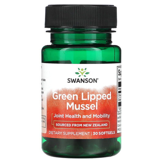 Swanson, Green Lipped Mussel, 30 Softgels - Image 1