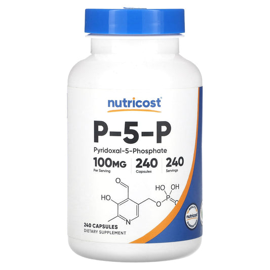 Nutricost, P-5-P, 100 mg, 240 Capsules - Image 1