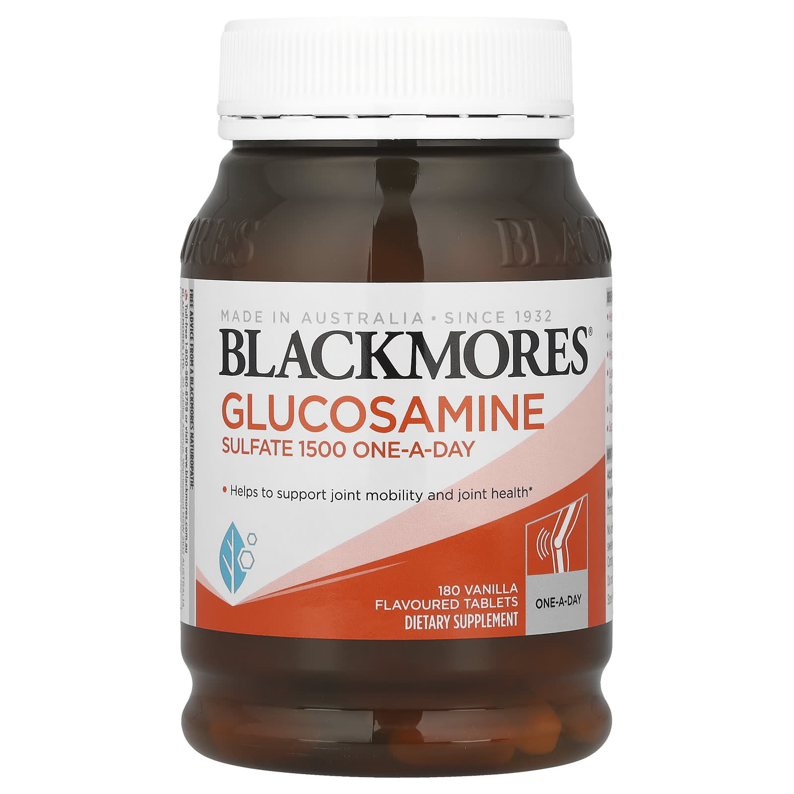 Blackmores Glucosamine Sulfate 1500mg 180 Tablets - Supports Joint Mobility - Image 1