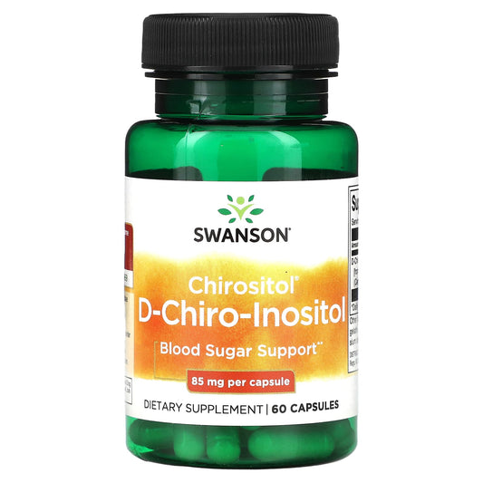 Swanson, Chirositol D-Chiro-Inositol, 85 mg, 60 Capsules - Image 1
