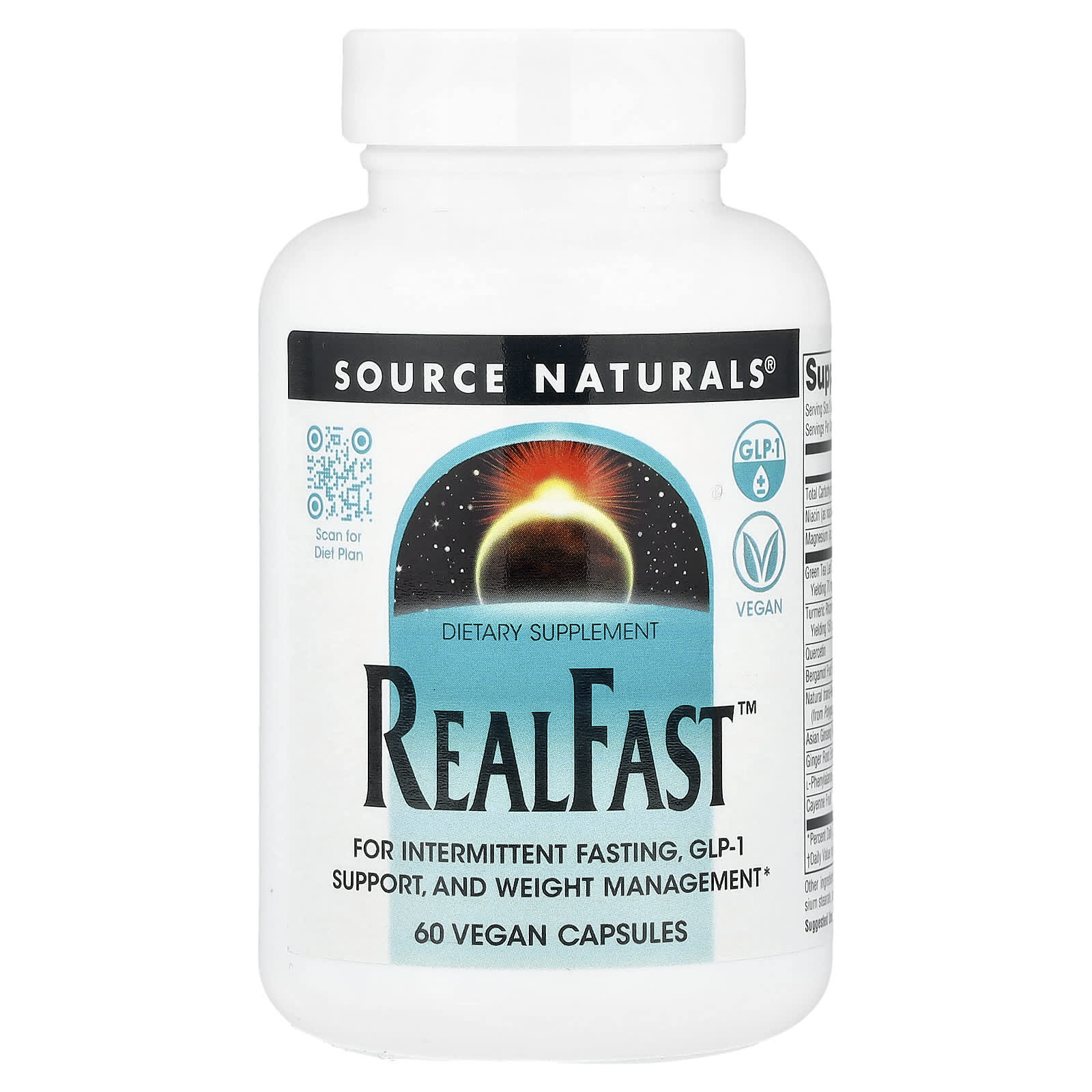 Source Naturals, RealFast™, 60 Vegan Capsules - Image 1