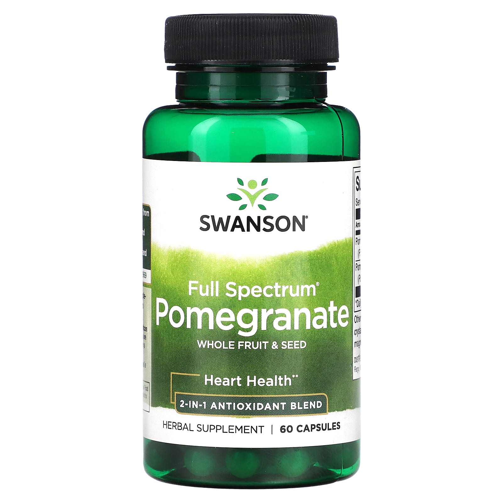 Swanson, Full Spectrum Pomegranate, Whole Fruit & Seed, 60 Capsules - Image 1