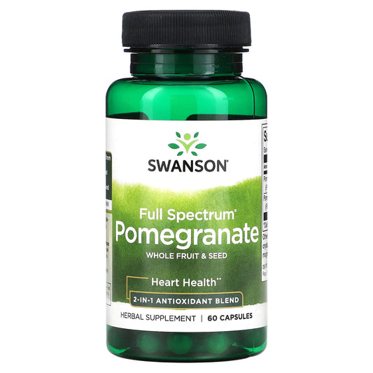 Swanson, Full Spectrum Pomegranate, Whole Fruit & Seed, 60 Capsules - Image 1