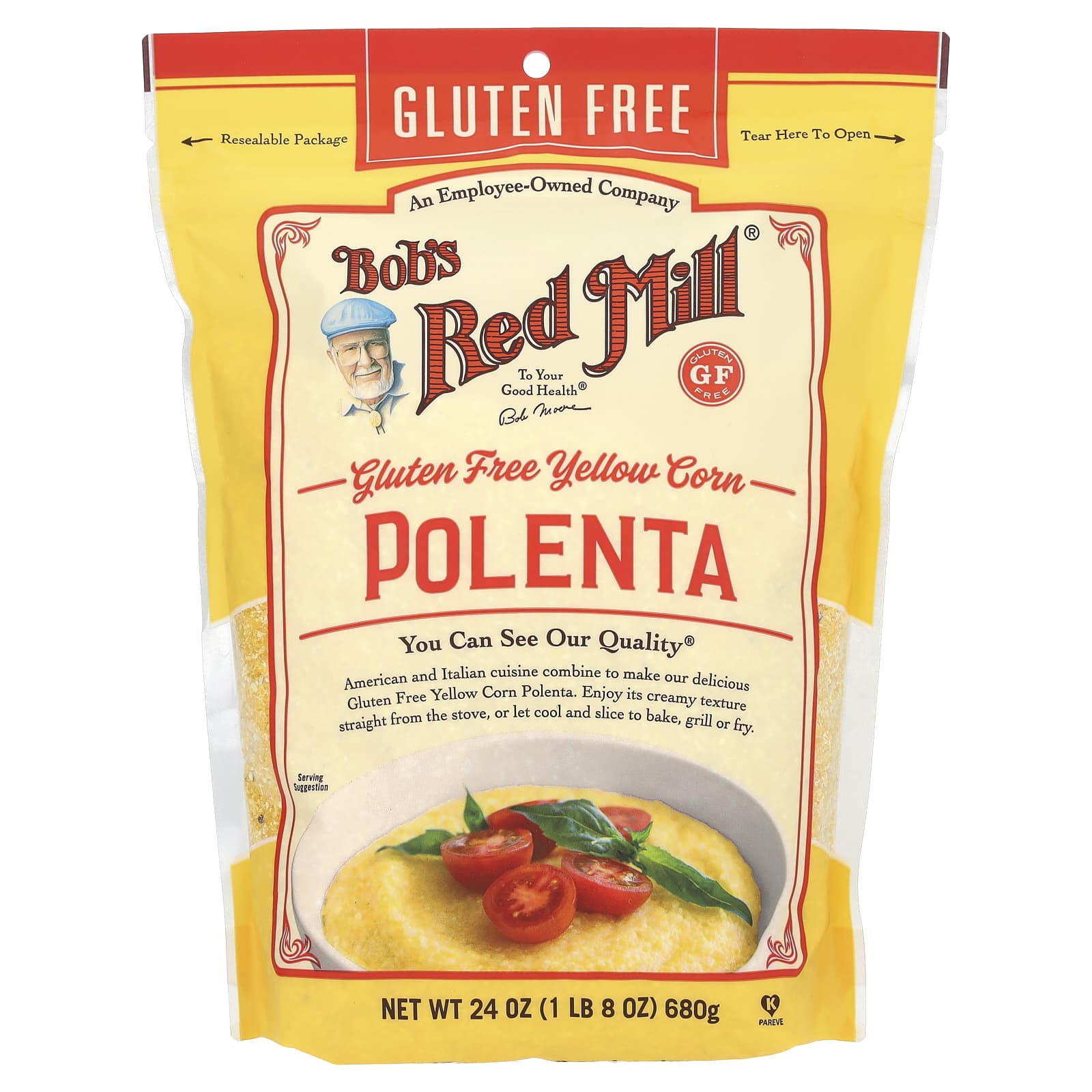 Gluten-Free Yellow Corn Polenta by Bob's Red Mill - 24 oz - Image 1