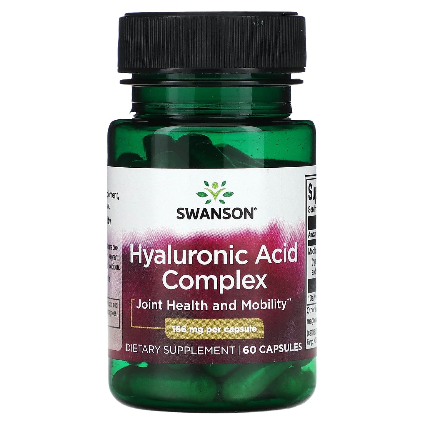 Swanson, Hyaluronic Acid Complex, 166 mg, 60 Capsules - Image 1