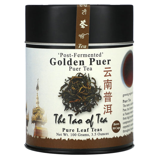 The Tao of Tea, Golden Puer Tea, Post-Fermented, 3.5 oz (100 g) - Image 1