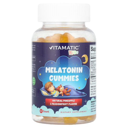 Vitamatic, Kids, Melatonin Gummies, Pineapple & Passionfruit, 90 Count - Image 1