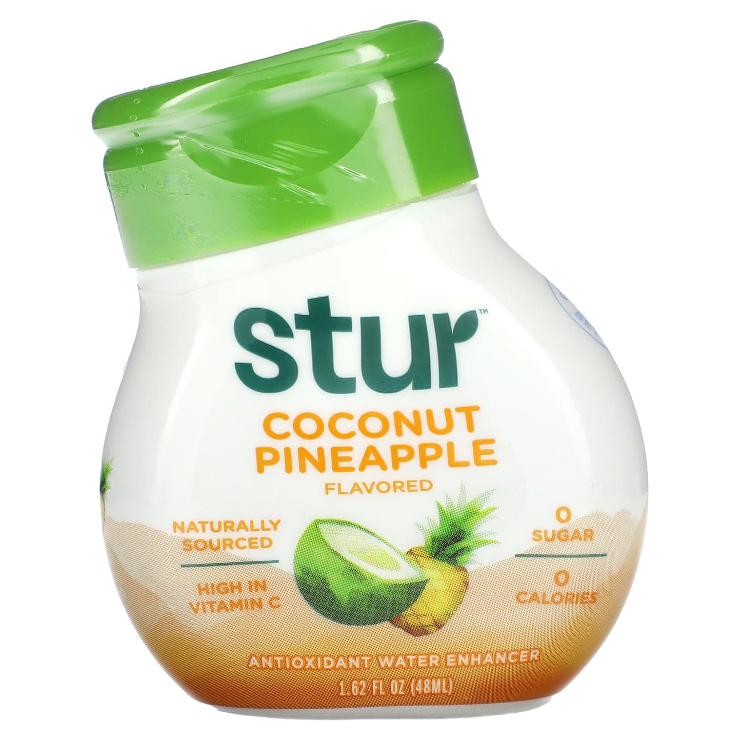 Stur, Antioxidant Water Enhancer, Coconut Pineapple, 1.62 fl oz (48 ml) - Image 1