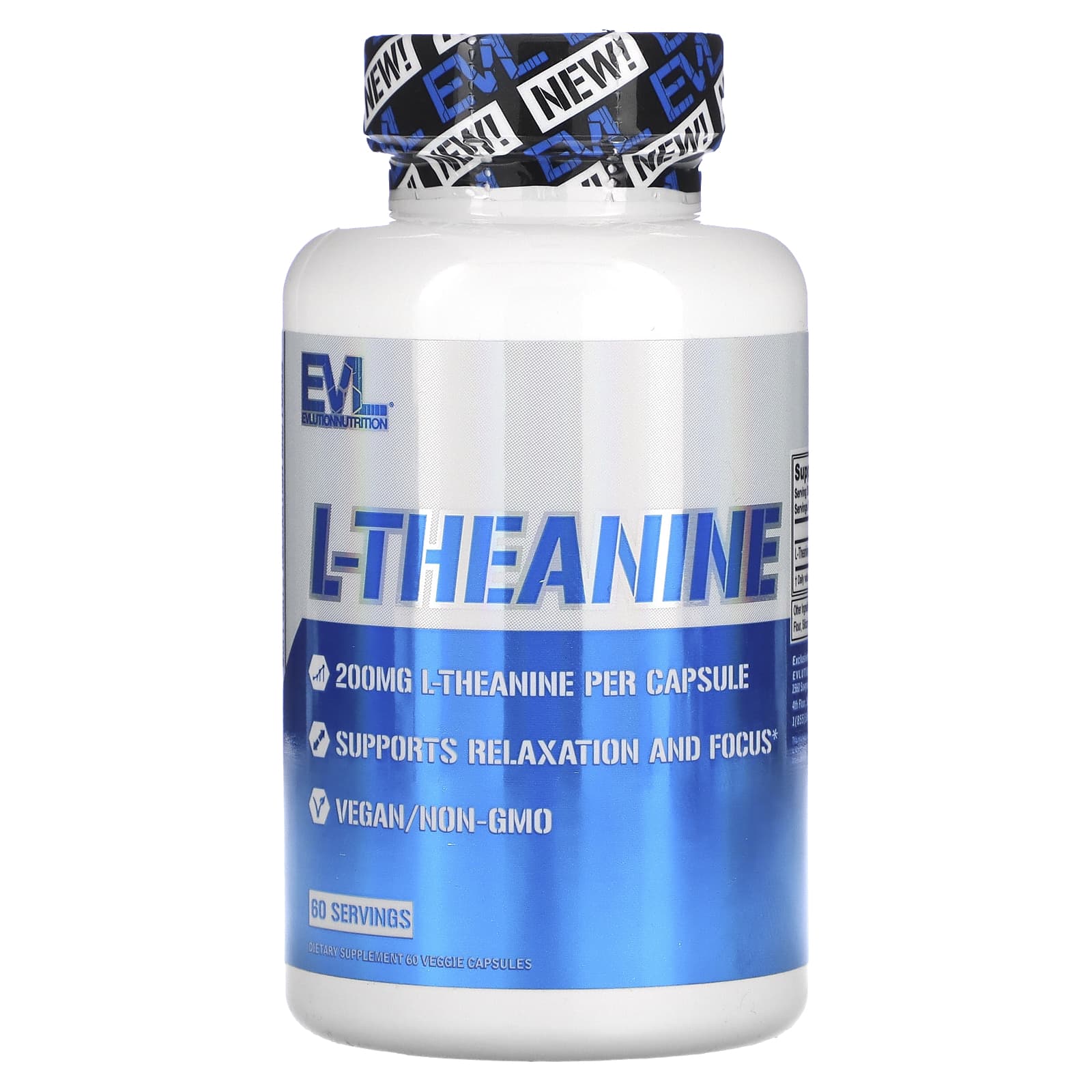 L-Theanine Relaxation & Focus Supplement by EVLution Nutrition - Image 1