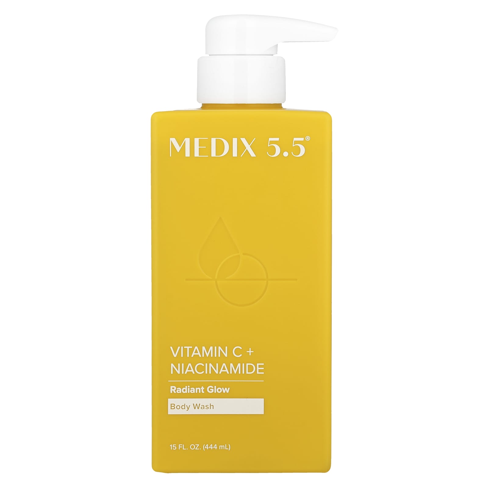 Medix 5.5, Body Wash, Radiant Glow, Vitamin C + Niacinamide, 15 fl oz (444 ml) - Image 1