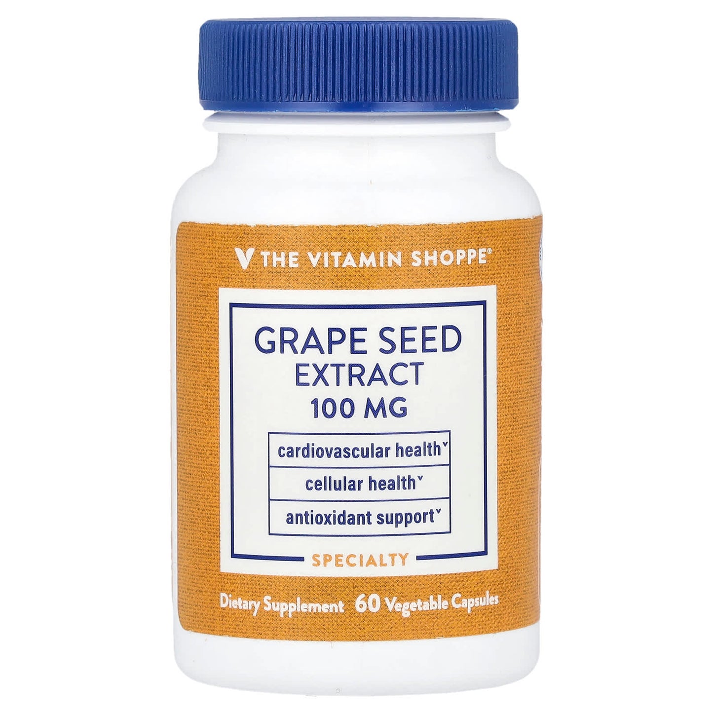 The Vitamin Shoppe, Grape Seed Extract, 100 mg, 60 Vegetable Capsules - Image 1
