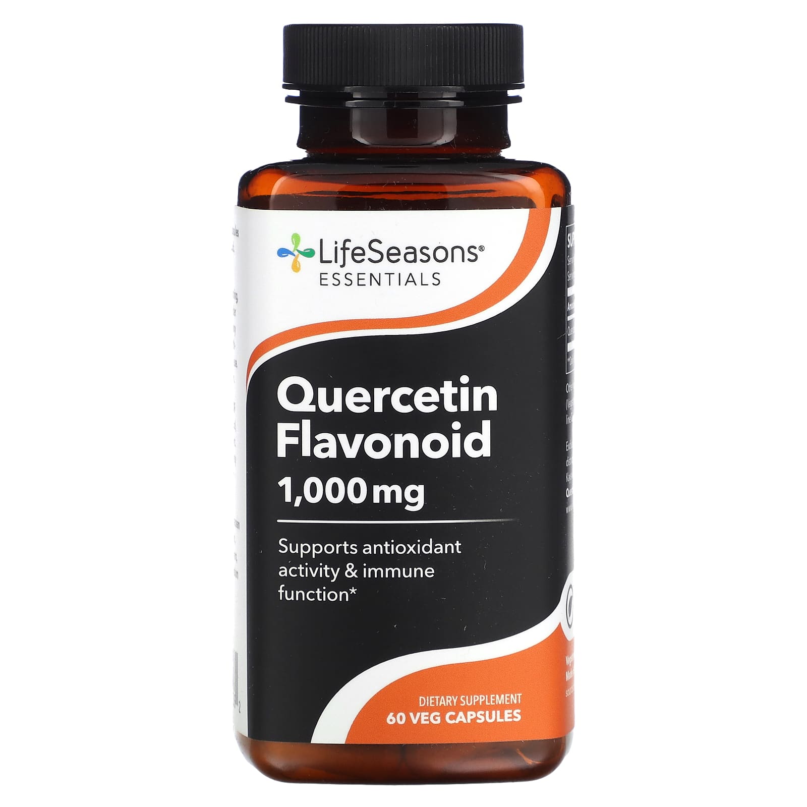 LifeSeasons, Quercetin Flavonoid, 60 Veg Capsules (500 mg per Capsule) - Image 1