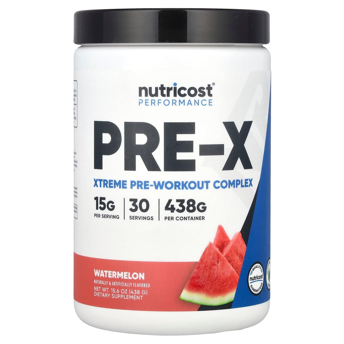Nutricost, Performance, PRE-X, Xtreme Pre-Workout Complex, Watermelon, 15.6 oz (438 g) - Image 1