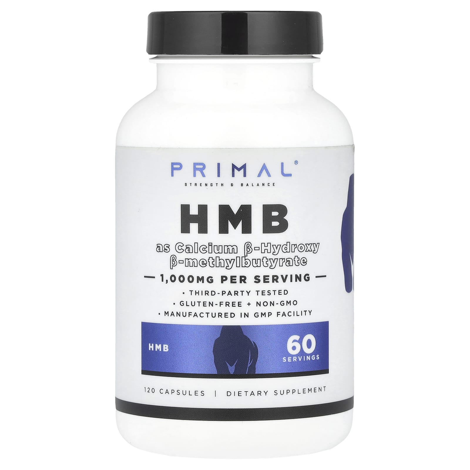 PrePrimal, HMB, 120 Capsules (500 mg per Capsule) - Image 1