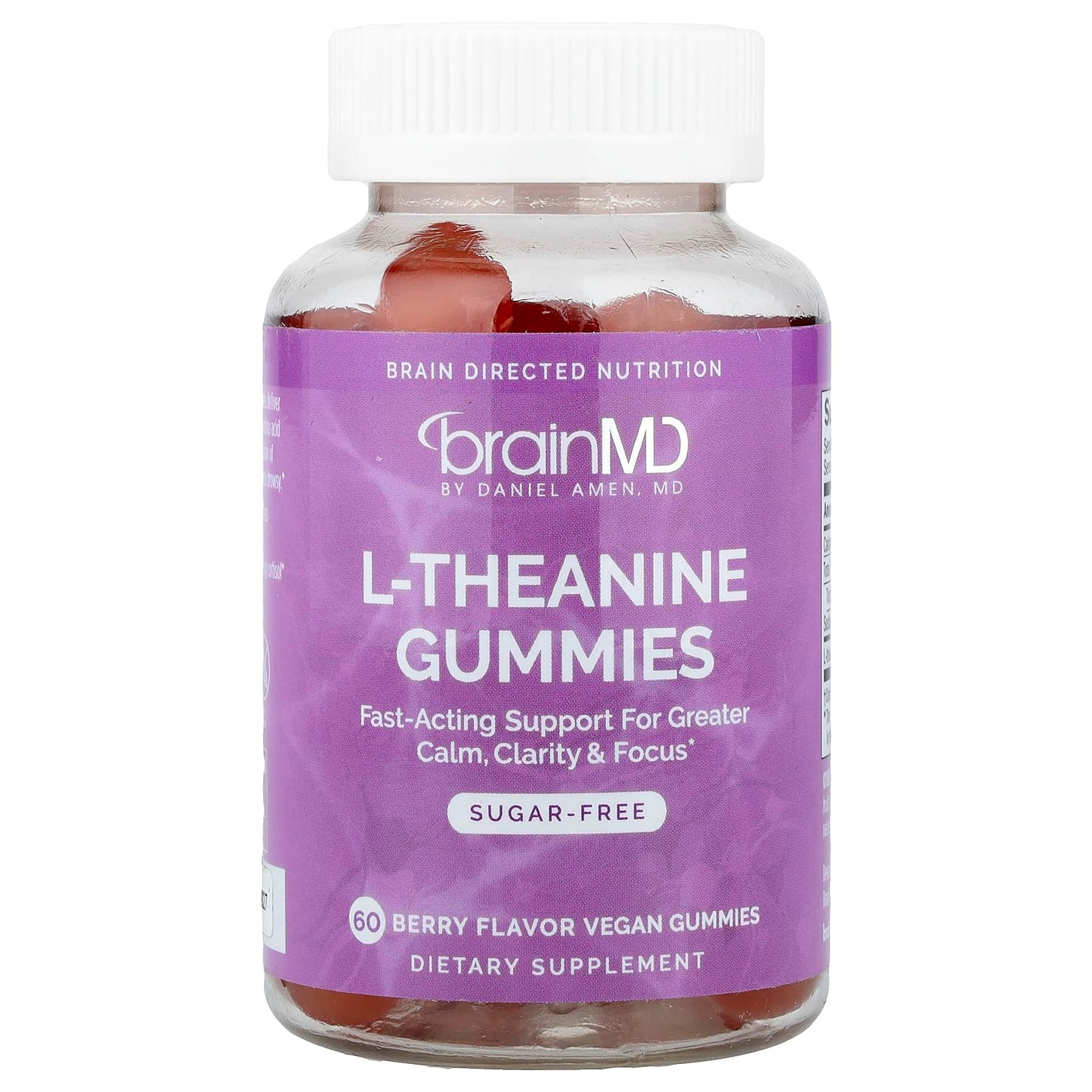 BrainMD L-theanine Gummies - Calm, Clarity & Focus - Image 1