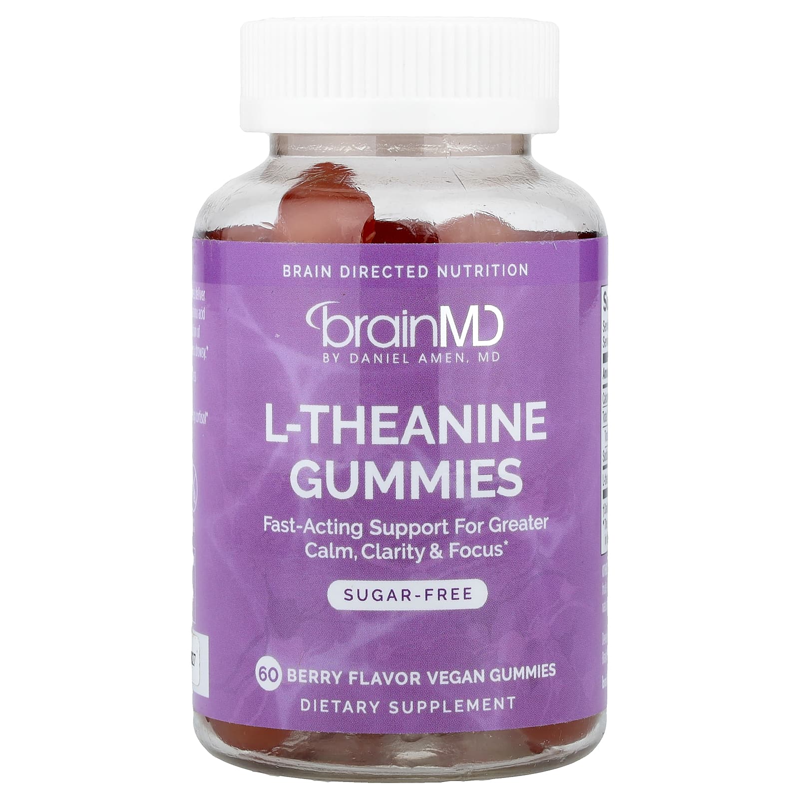 BrainMD L-theanine Gummies - Calm, Clarity & Focus - Image 1