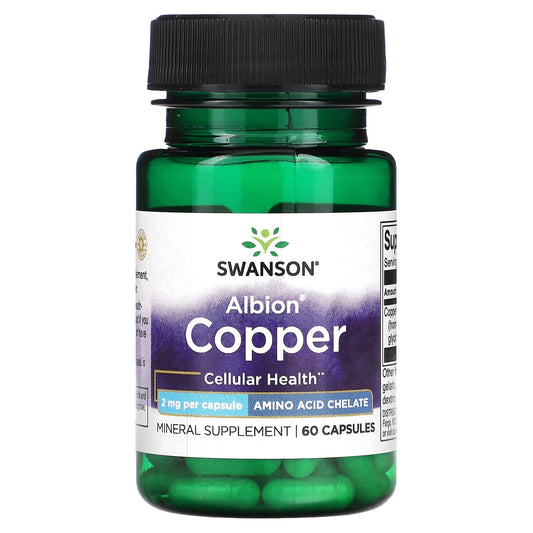 Swanson, Albion Copper, 2 mg, 60 Capsules - Image 1