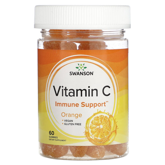 Swanson, Vitamin C, Orange, 60 Gummies - Image 1