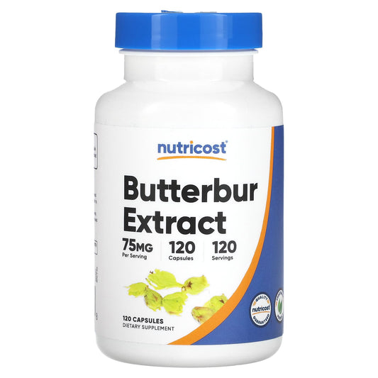 Nutricost, Butterbur Extract, 75 mg, 120 Capsules - Image 1