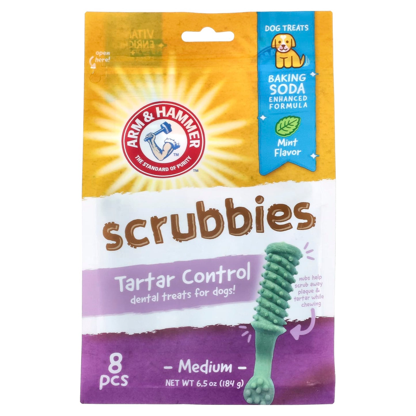 Arm & Hammer Tartar Control Dog Dental Treats - Fresh Breath & Whitening - Image 1