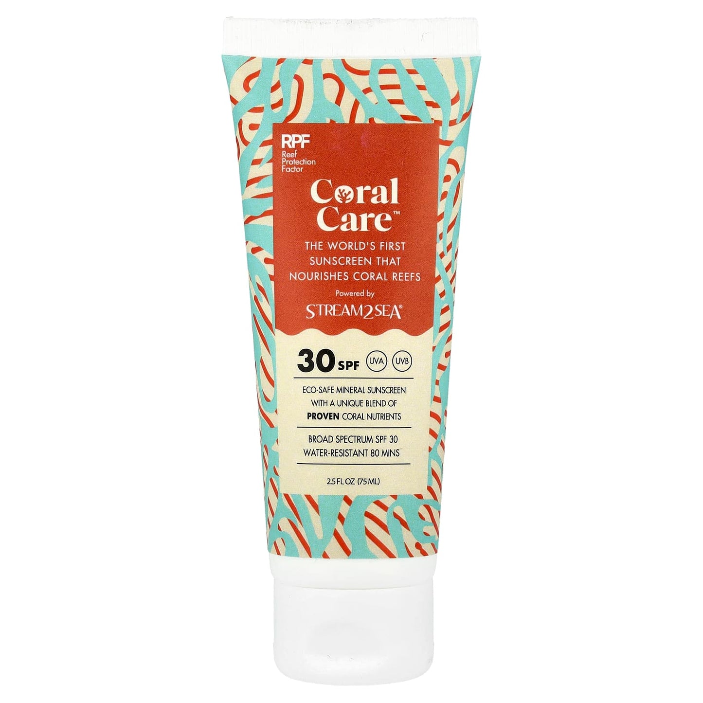 Stream2Sea, Coral Care™ Sunscreen, SPF 30, 2.5 fl oz (75 ml) - Image 1