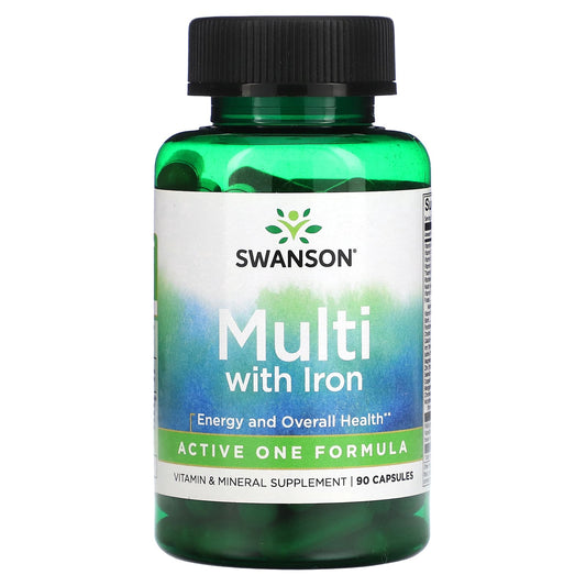 Swanson, Multi with Iron, 90 Capsules - Image 1