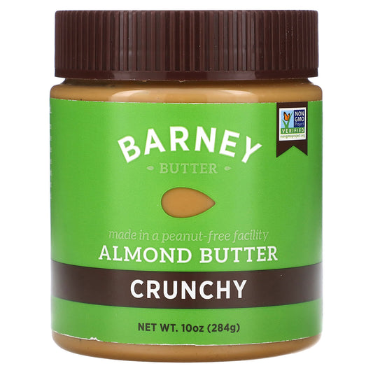 Barney Butter Crunchy Almond Butter, 10oz, Non-GMO, Vegan Friendly - Image 1