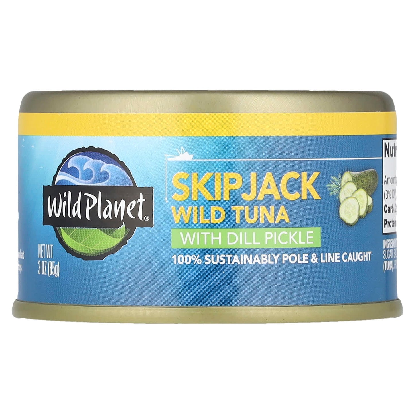 Wild Planet, SkipJack Wild Tuna with Dill Pickle, 3 oz (85 g) - Image 1