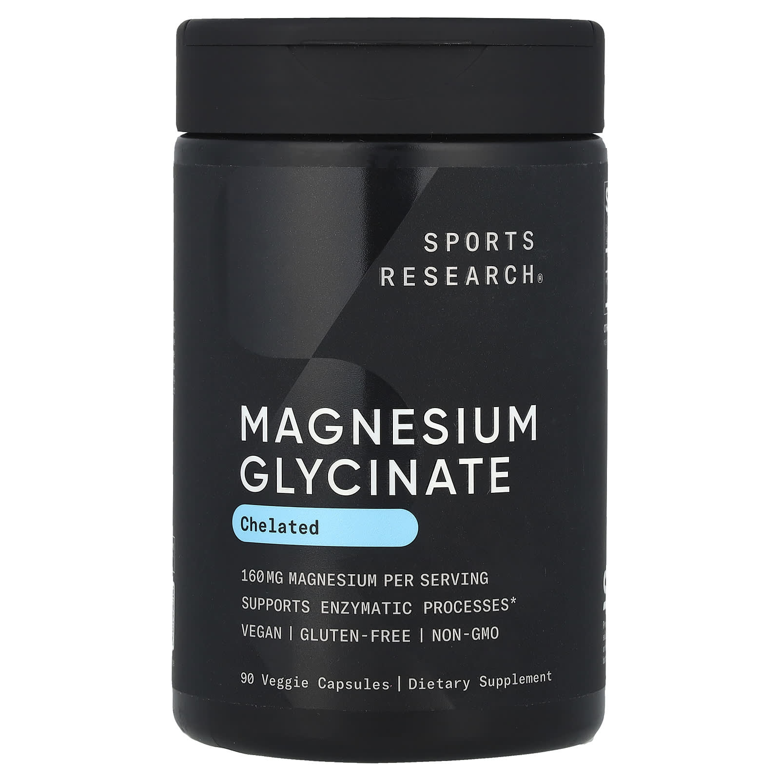 Sports Research, Magnesium Glycinate, 90 Veggie Capsules (80 mg Per Capsule) - Image 1