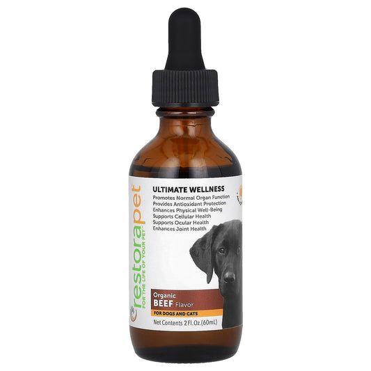 RestoraPet, Ultimate Wellness, For Dogs and Cats, Organic Beef, 2 fl oz (60 ml) - Image 1