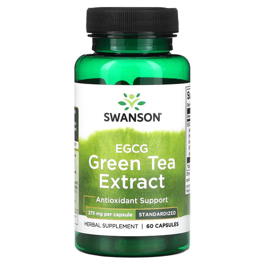 Swanson, ECGC Green Tea Extract, 275 mg, 60 Capsules - Image 1
