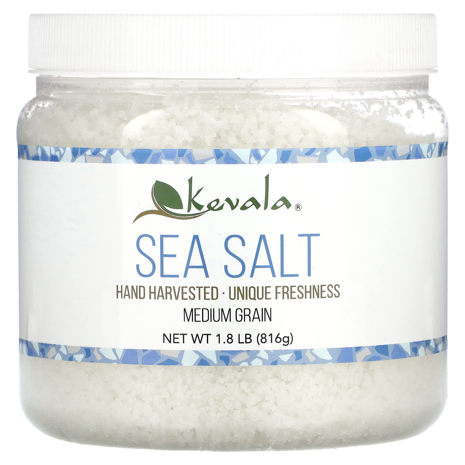 Kevala, Sea Salt, Medium Grain, 1.8 lb (816 g) - Image 1