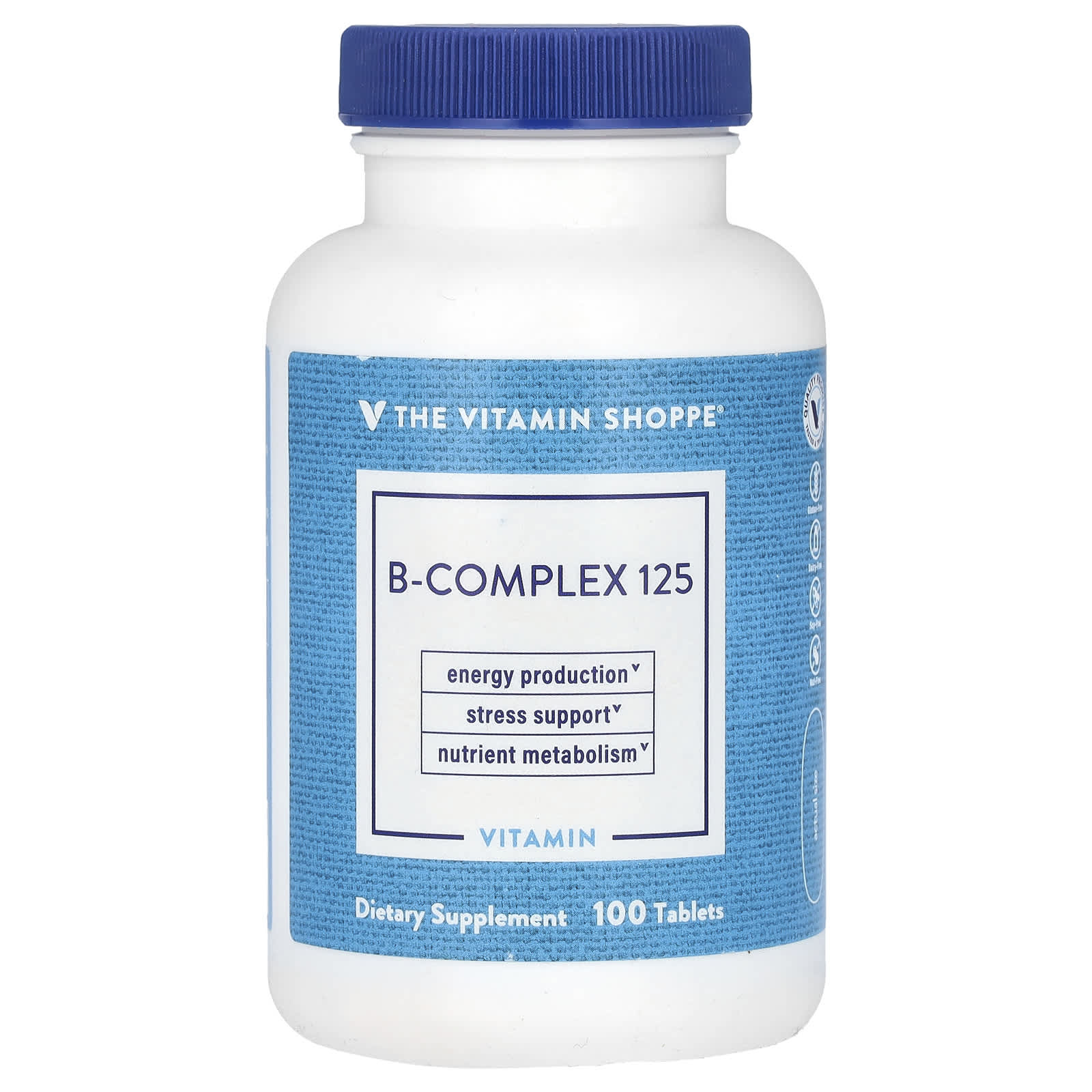 The Vitamin Shoppe, B-Complex 125, 100 Tablets - Image 1