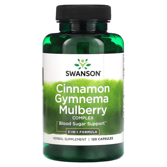 Swanson, Cinnamon Gymnema Mulberry Complex, 120 Capsules - Image 1