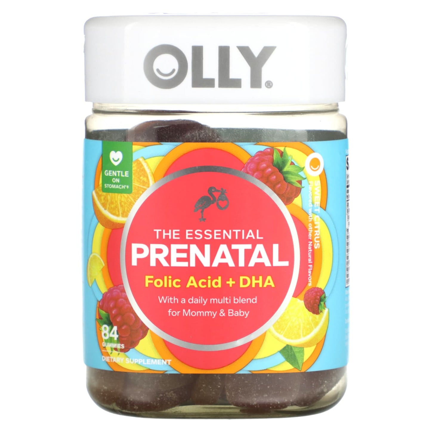 OLLY, The Essential Prenatal, Sweet Citrus, 84 Gummies - Image 1