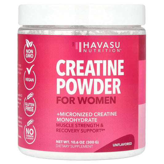 Best Creatine Powder for Women - Unflavored, No Allergens, 10.6 oz - Image 1
