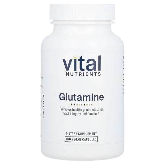 Vital Nutrients, Glutamine, 100 Vegan Capsules (850 mg Per Capsule) - Image 1