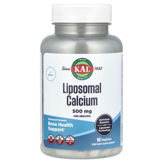 KAL, Liposomal Calcium, 90 VegCaps (166.6 mg per Capsule) - Image 1