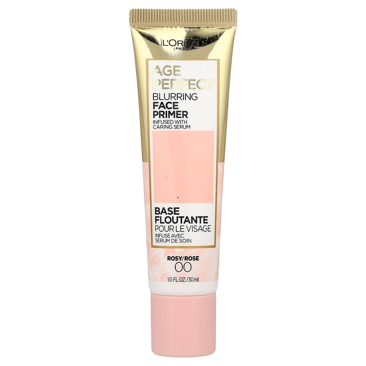L'Oréal, Age Perfect, Blurring Face Primer, 00 Rosy/Rose, 1 fl oz (30 ml) - Image 1