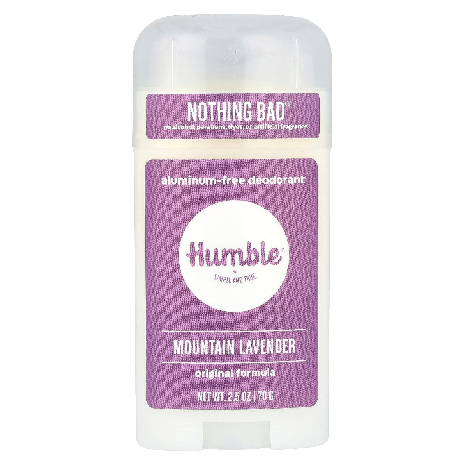 Natural Deodorant by Humble Brands, Aluminum-Free, Mountain Lavender - Image 1
