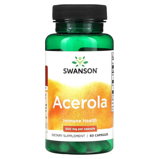 Swanson, Acerola, 500 mg, 60 Capsules - Image 1