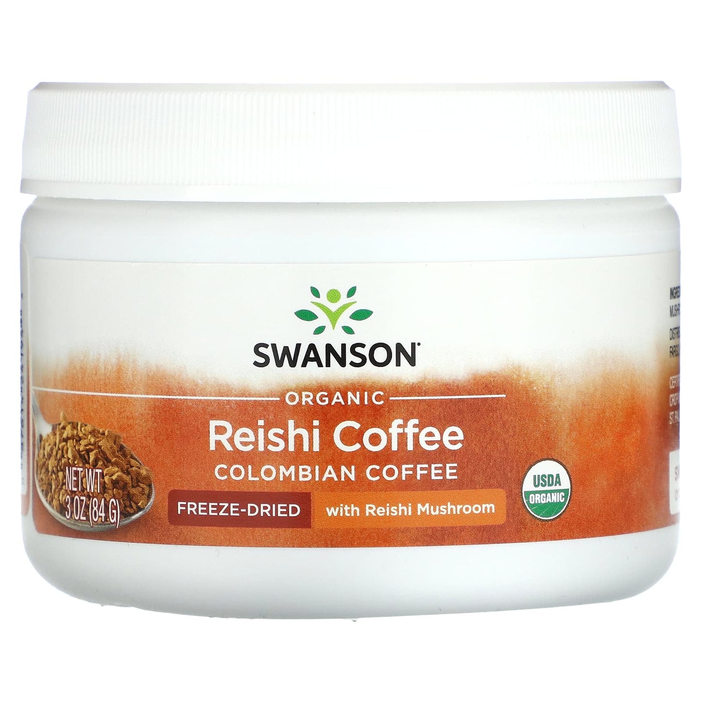 Swanson, Organic Reishi Coffee, Colombian, 3 oz (84 g) - Image 1