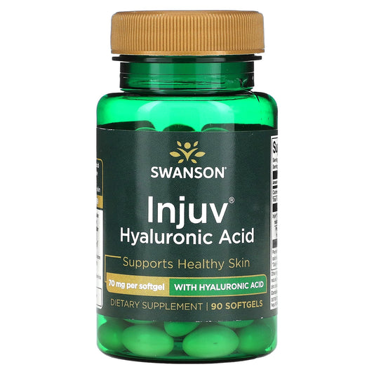 Swanson, Injuv Hyaluronic Acid, 70 mg, 90 Softgels