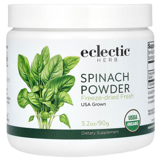 Organic Freeze-Dried Spinach Powder by Eclectic Herb - 3.2 oz (90g) - Image 1