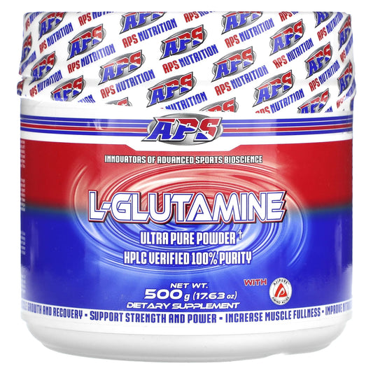 APS L-Glutamine Powder - 17.63 oz for Muscle Recovery & Growth - Image 1