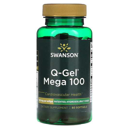 Swanson, Q-Gel Mega 100, 100 mg, 60 Softgels - Image 1