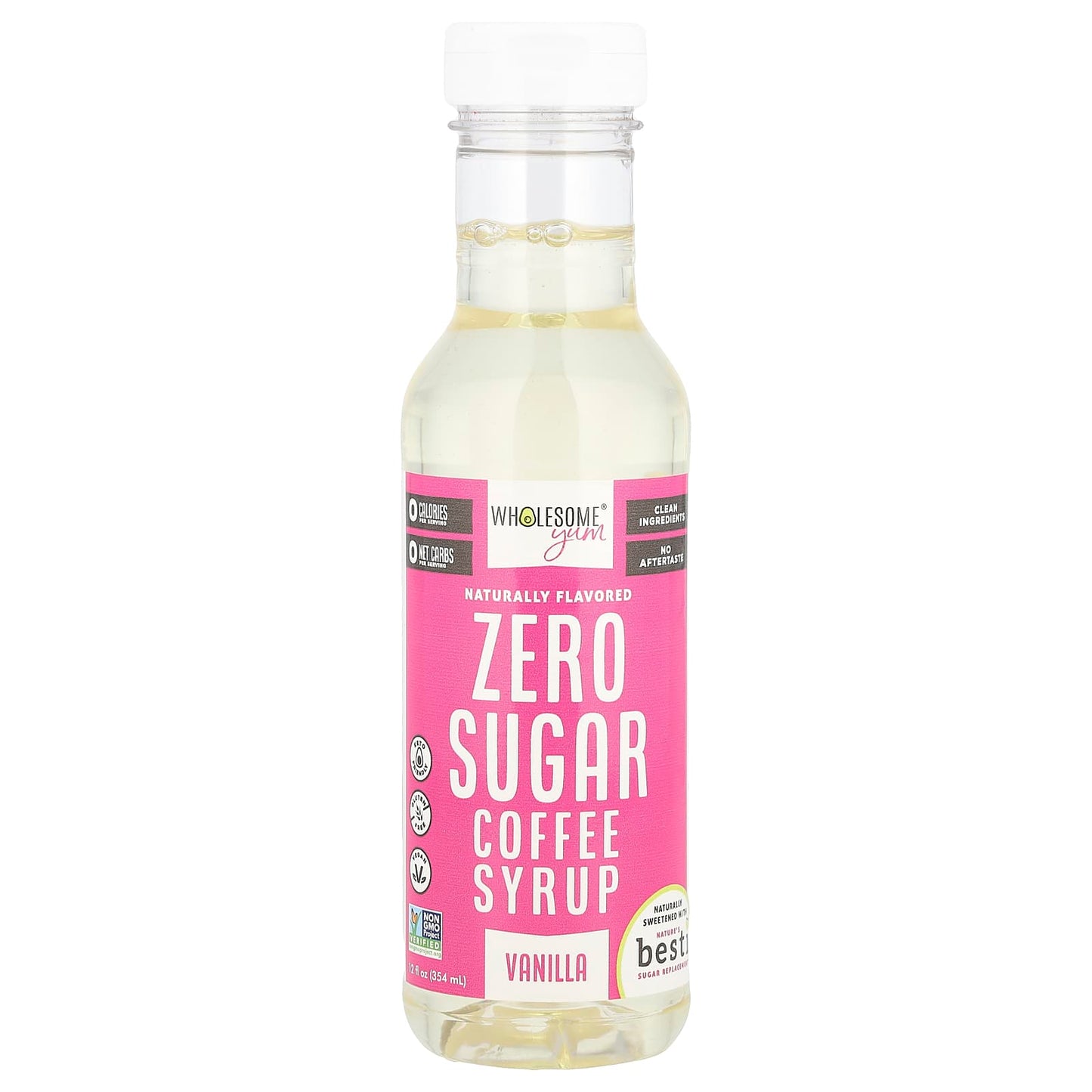 Wholesome Yum, Zero Sugar Coffee Syrup, Vanilla, 12 fl oz (354 ml) - Image 1