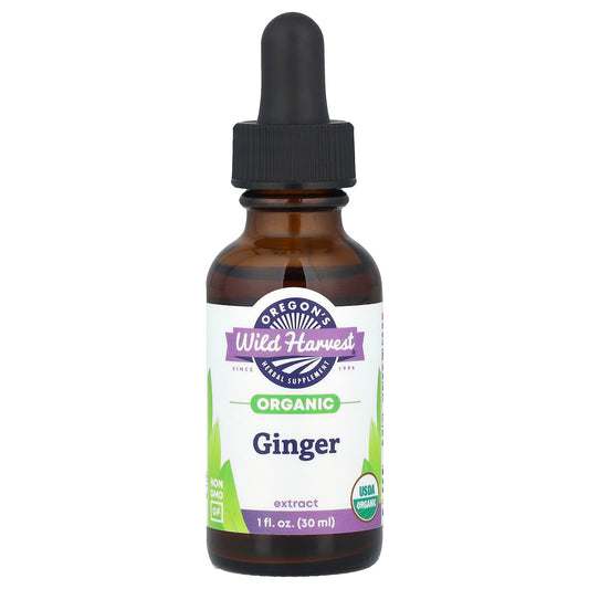Oregon's Wild Harvest, Organic Ginger Extract, 1 fl oz (30 ml) (500 mg per Serving) - Image 1