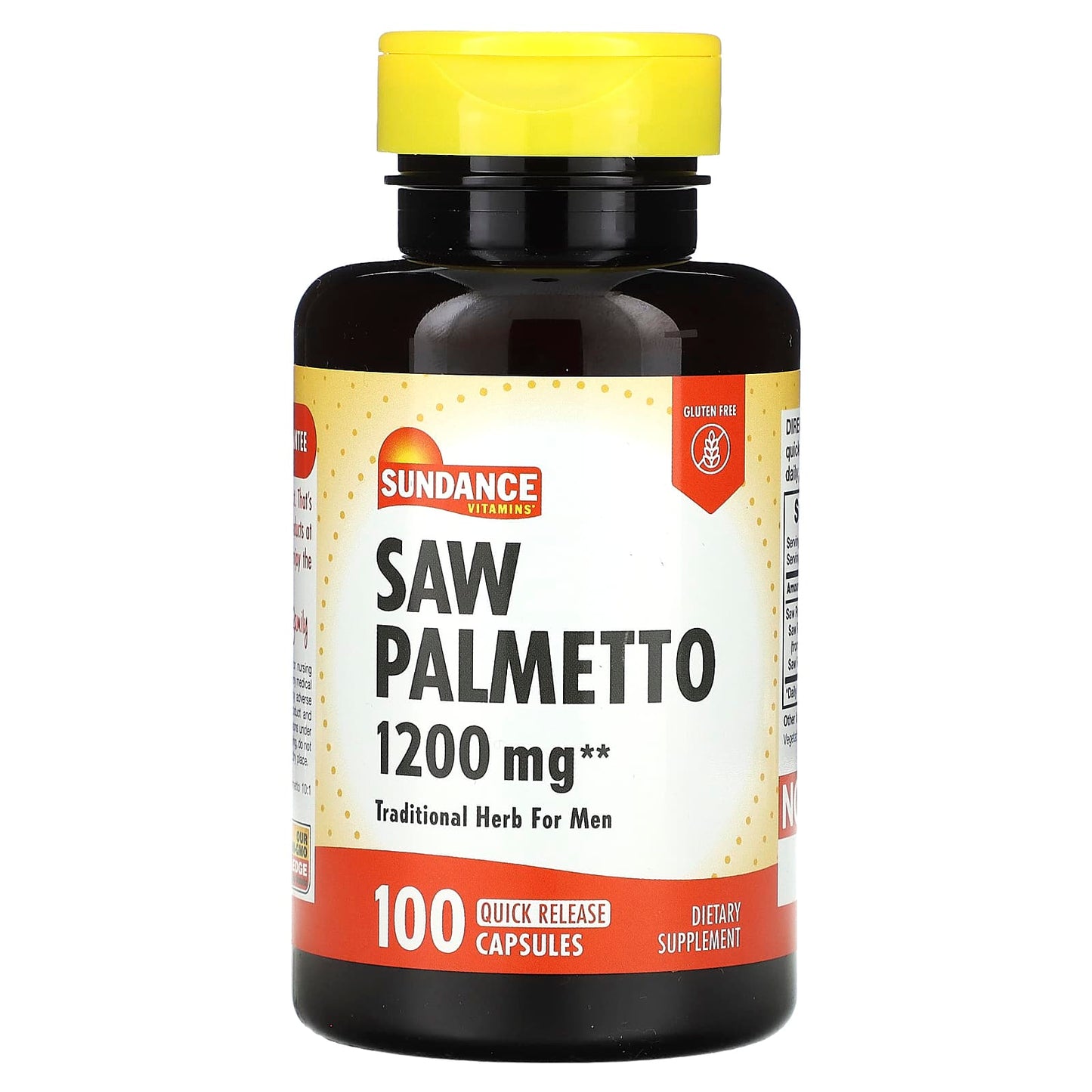 Sundance Vitamins, Saw Palmetto, 1,200 mg, 100 Quick Release Capsules - Image 1